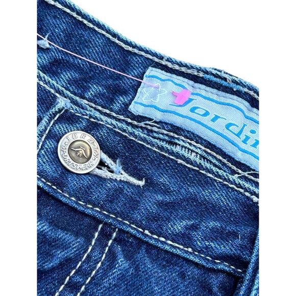 JORDIN Y2K Baggy Wide Leg Blue Carpenter Jeans Cyberpunk JNCO Style 38x32 Skater - Picture 4 of 16